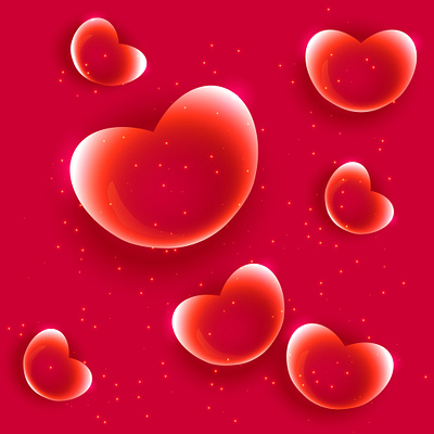 HEARTS 3d branding design graphic design illustration logo