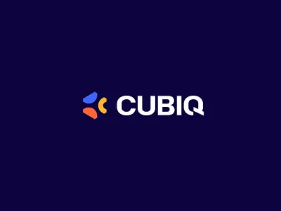 Cubiq Logo Design 3d logo clean logo cube cubiq design graphic design letter c logo logo design logo designs modern logo orange purple sqaure yellow