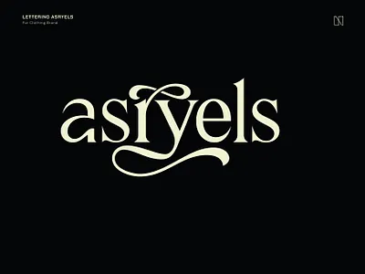 Asryels Logo Design for Clothing Brand brand identity branding design font graphic design hand lettering handmade lettering lettering logo lettermark logo logo design logo letter logo type monogram typography vector logo wordmark