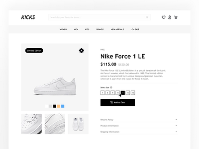 Kicks Shopify Theme | UI Design designinspiration responsivewebdesign shopify sneakers template theme ui uidesign uxdesign webdesign