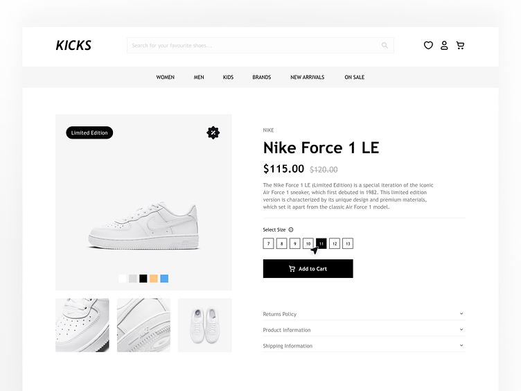 Kicks Shopify Theme | UI Design by Orday on Dribbble
