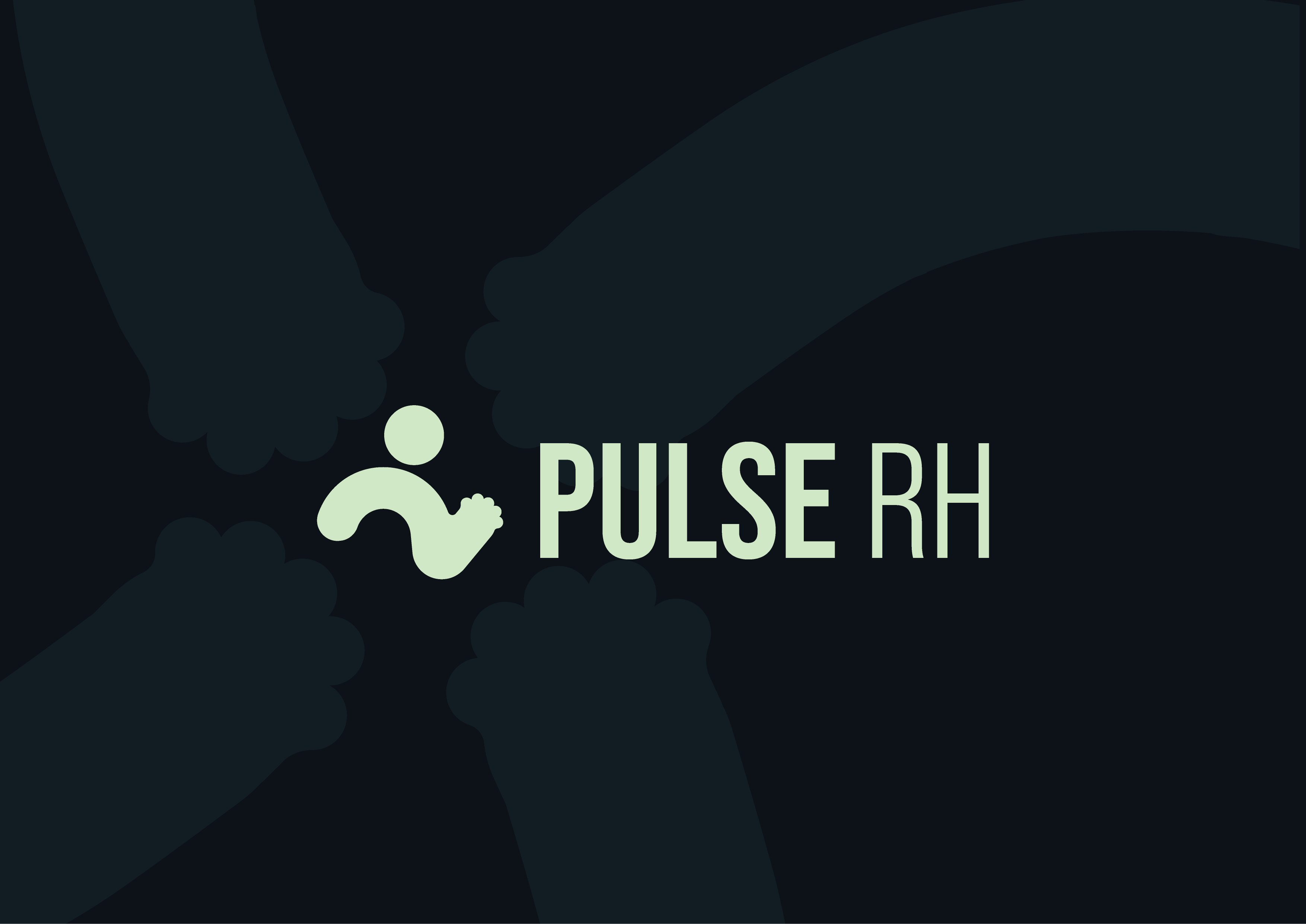 PULSE RH - HR Company, focused on human corporate dynamics branding corporate communication graphic design logo visual identity