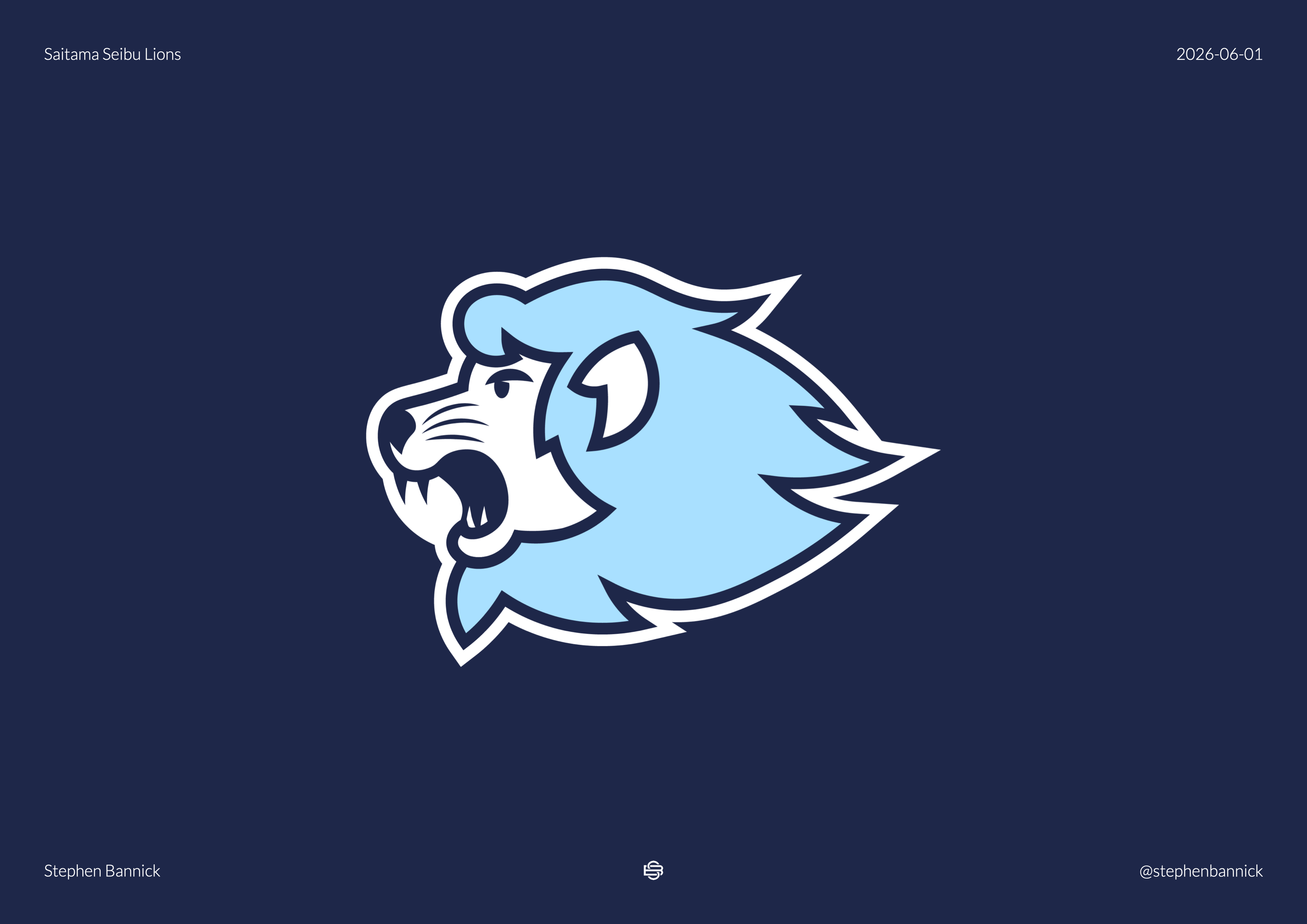 Saitama Seibu Lions Concept baseball branding graphic design japan logo sports