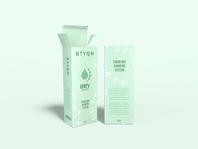 Design BOX box cosmetic design dry graphic design liquid shampoo