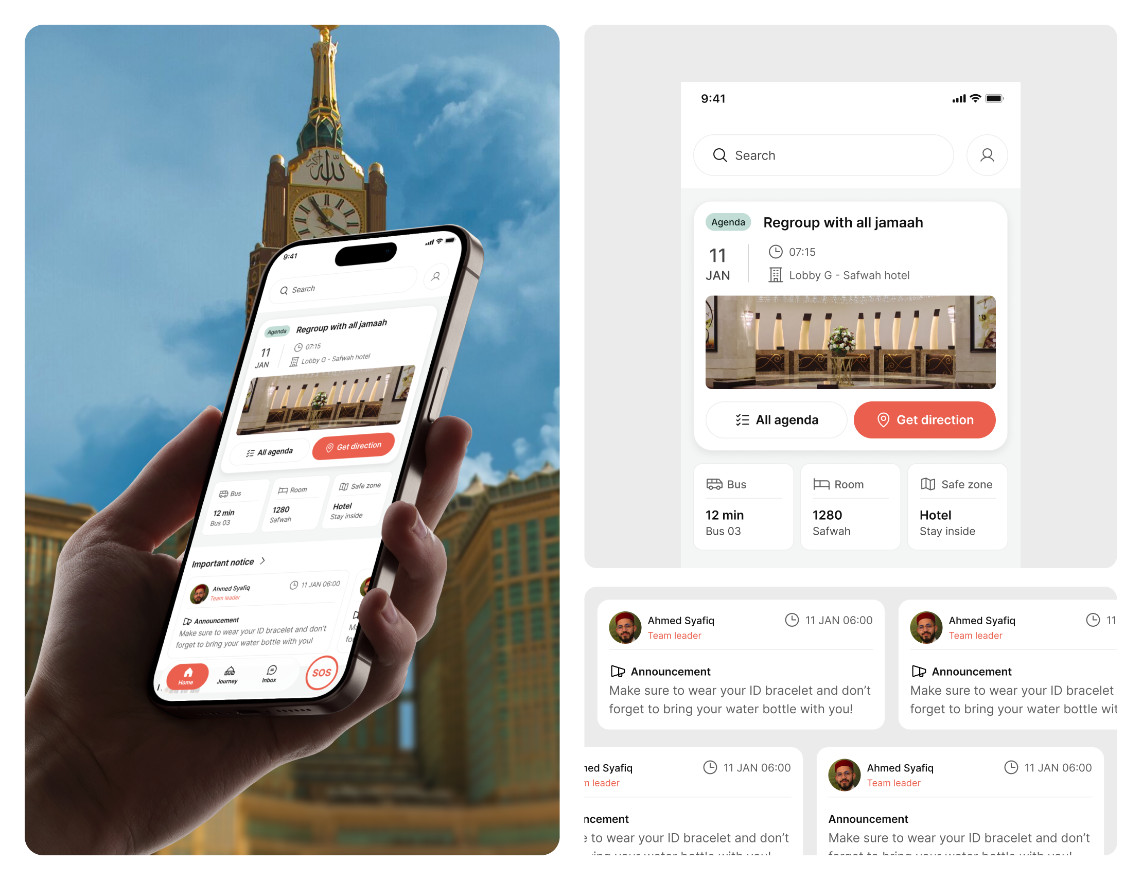 Hajj & Umrah Companion App Concept dua exploration hajj islamapp islamicapp jamaah mobiledesign muslimapp pilgrim quran salat uiux umrah