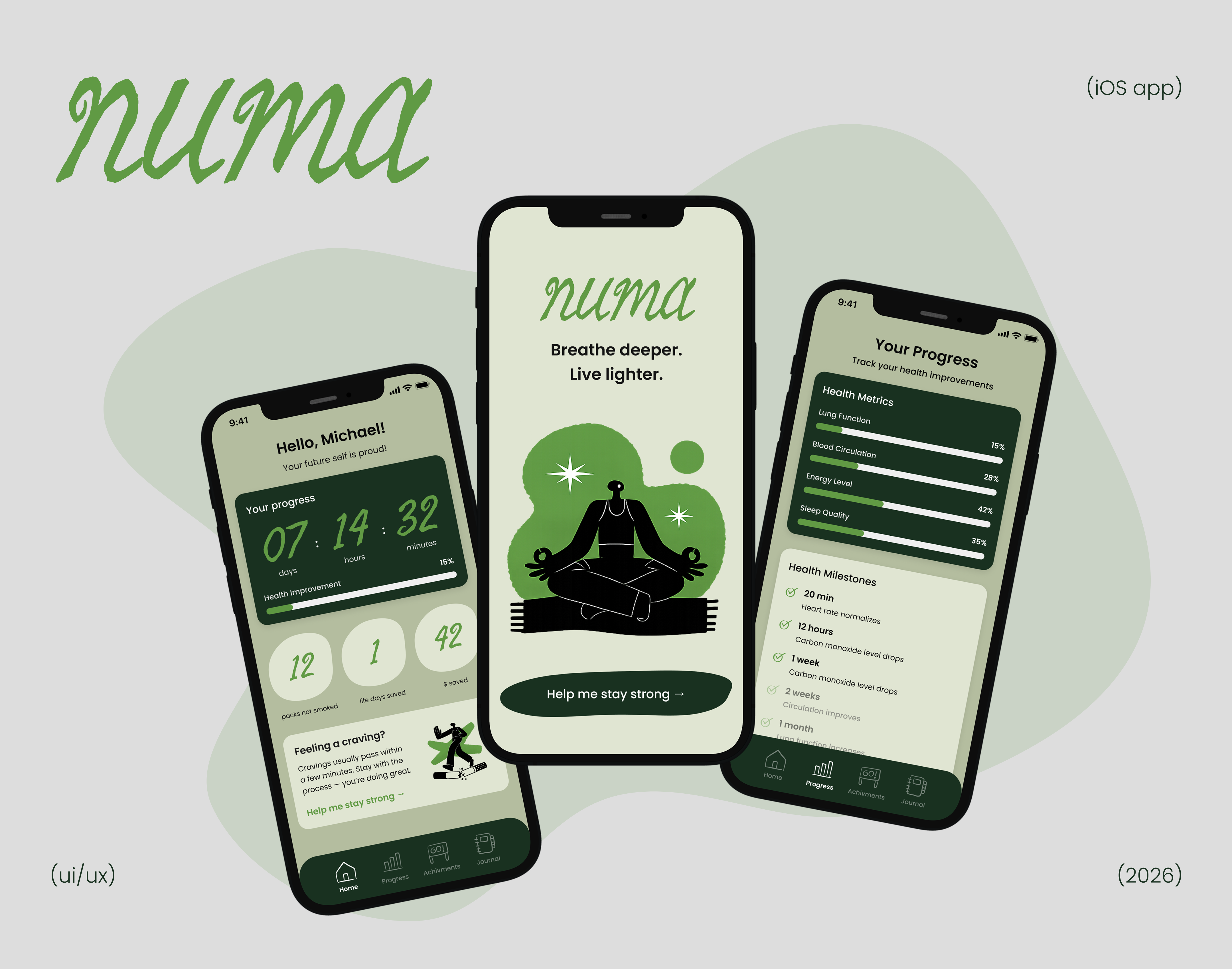 NUMA - a mindful quit smoking iOS app