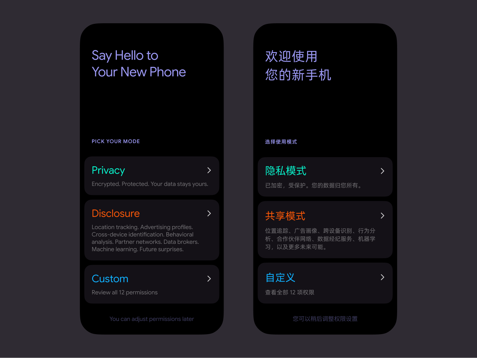 1‑Step New Smartphone Setup Concept