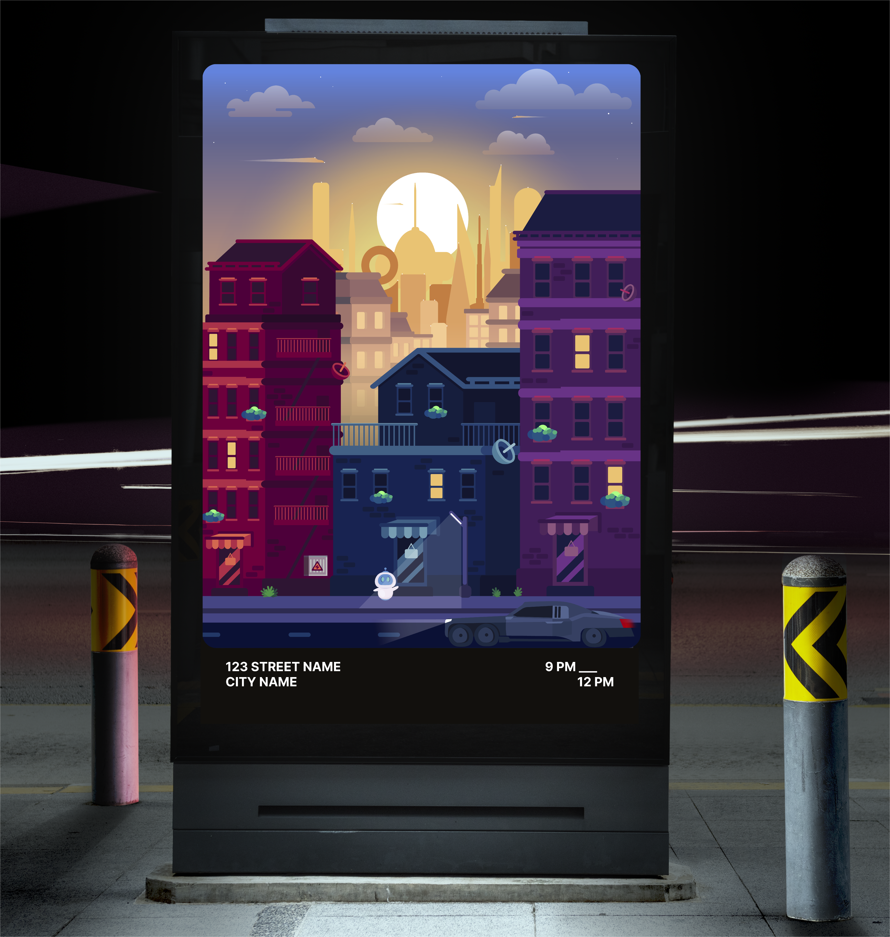 The Near Future adobe illustrator details graphic design illustration