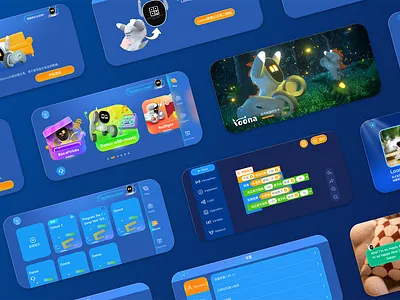 🤖 Loona app 🤖 blockly blue robot ui