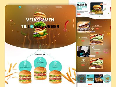 Delicious Burger burger burger website design expert design food food website latest modern trending ui ui ux ui ux design ux web design webite design website