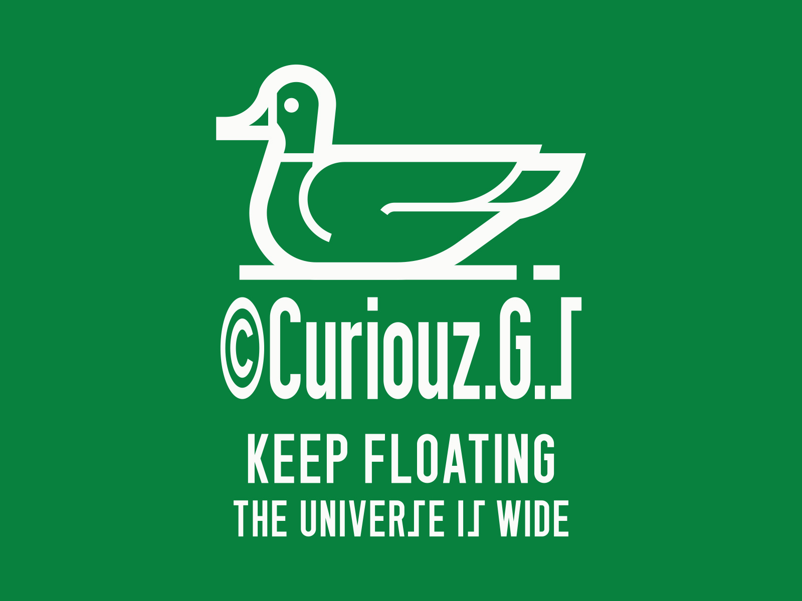 Mallard curious design graphic graphic design illustration logo mallard typeface typography universe