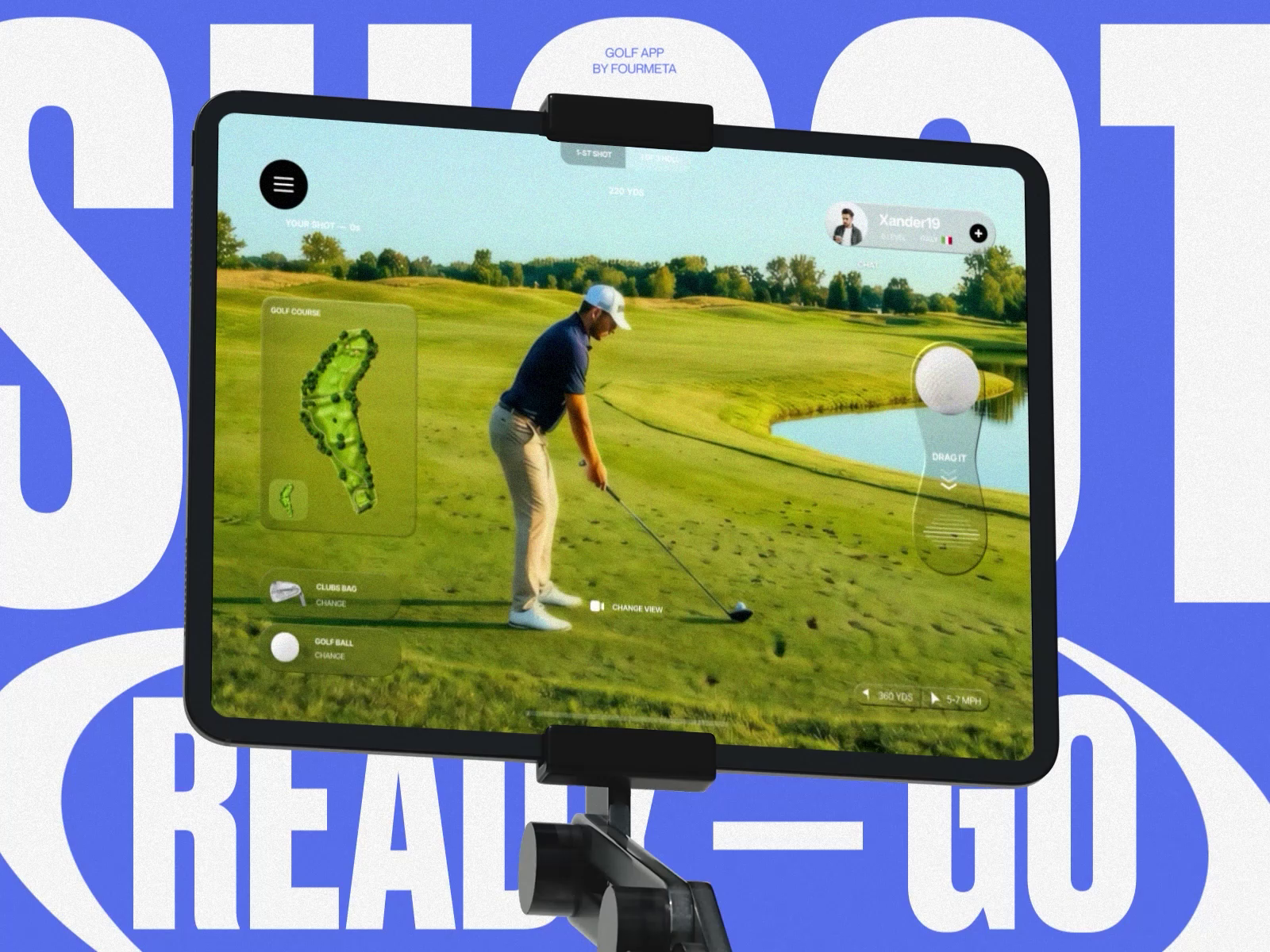 Golf app UX/UI design
