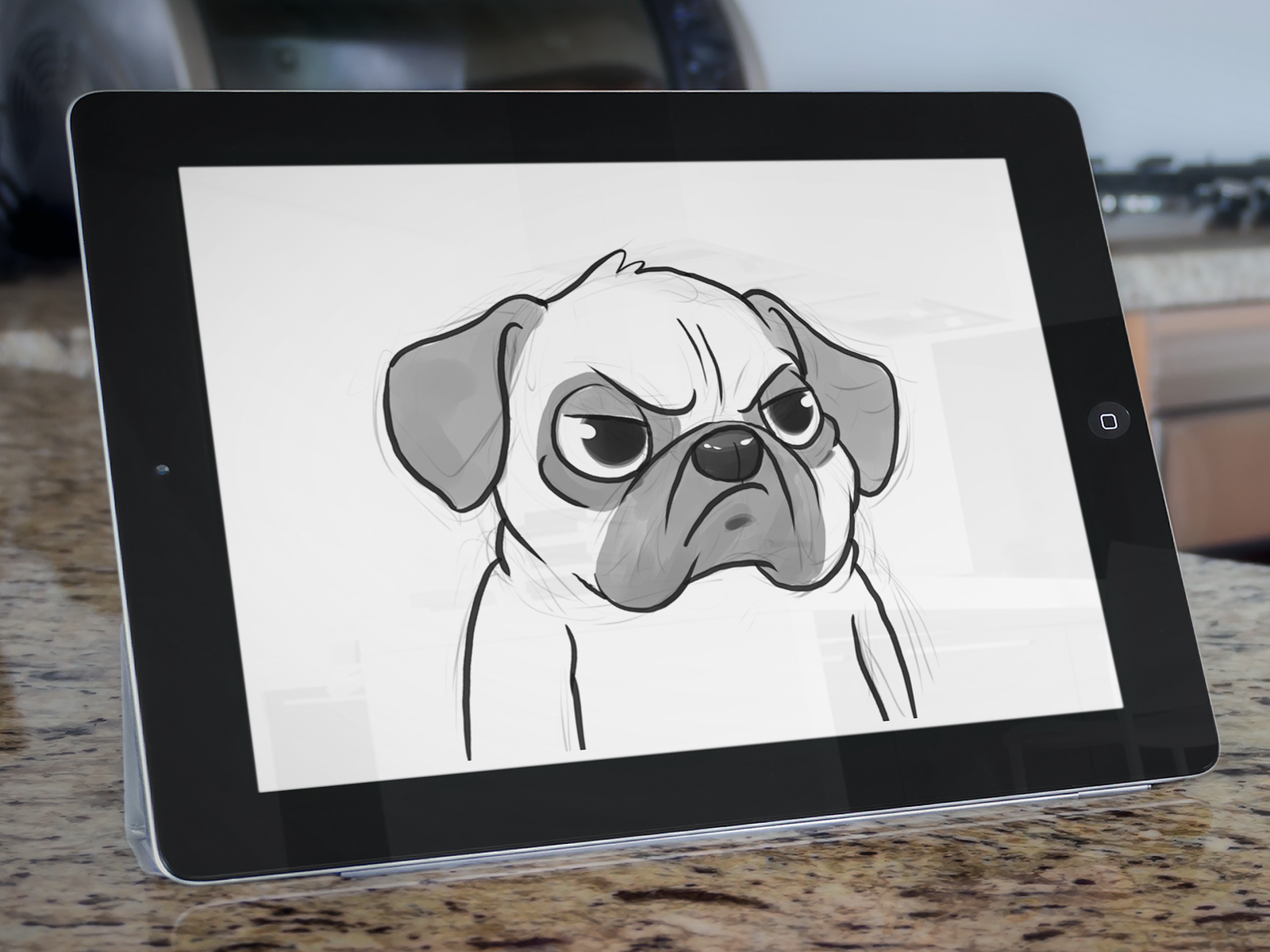 Cartoon mascot of a angry dog by abrang on Dribbble