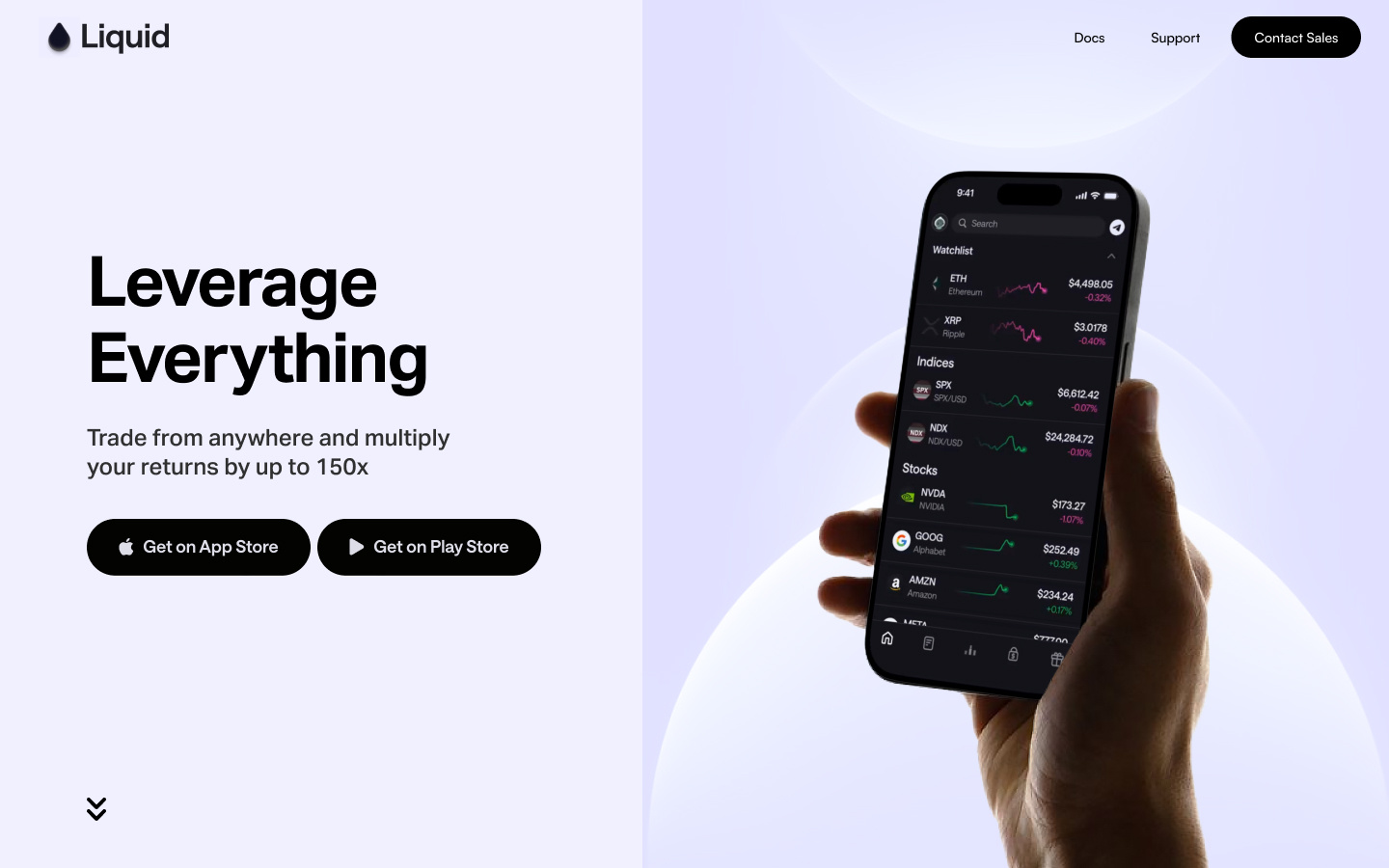 Liquid Hero Redesign concept crypto hero hero section landing redesign
