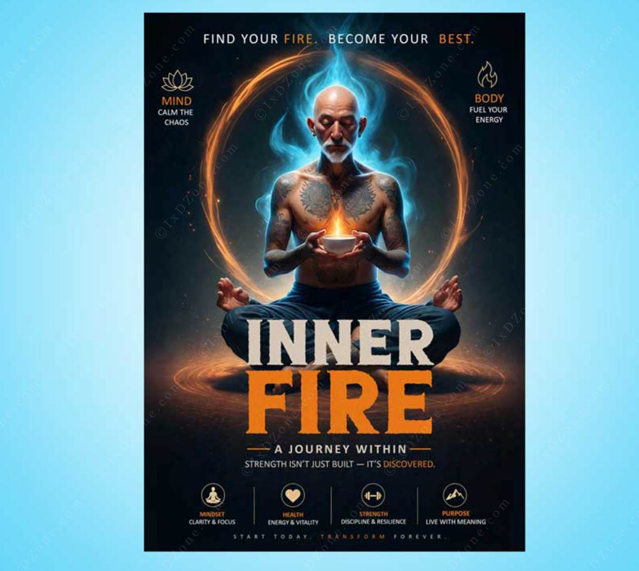 Enter your text here...Spark focus. Build discipline. Transform art innerfire poster yoga