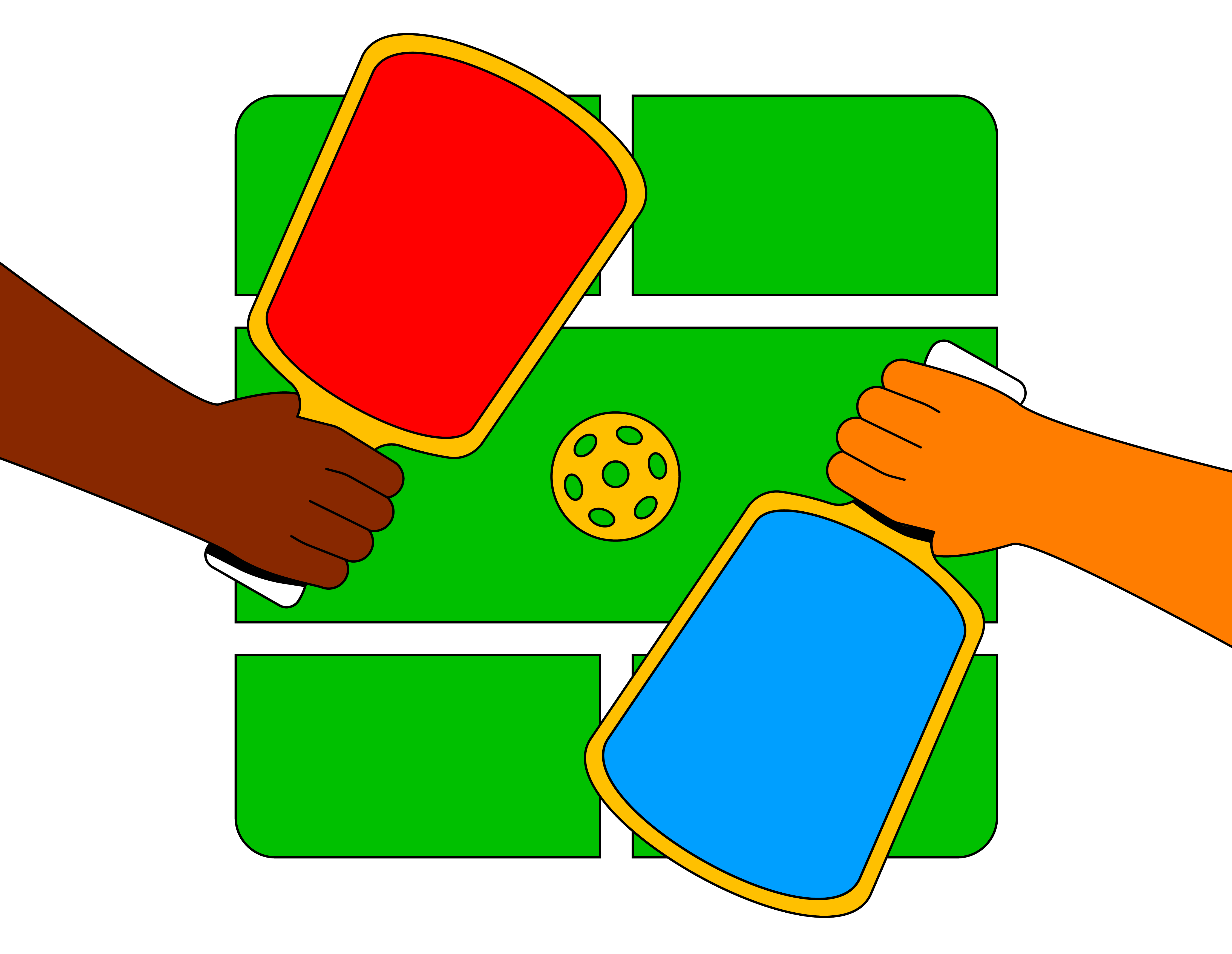 Summer Icon Series #7 - Pickleball art design digital graphic graphic design illustration illustration series illustrator pickleball pickleball illustration playful illustration racket sport sport illustration summer summer series summer sport vibrant