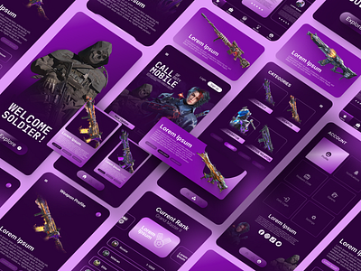 Call of Duty Mobile Theme design graphic design ui