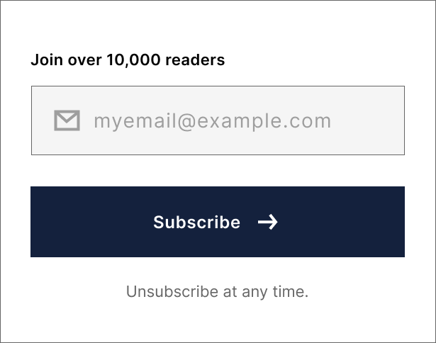 Newsletter subscription design email subscription newsletter ui