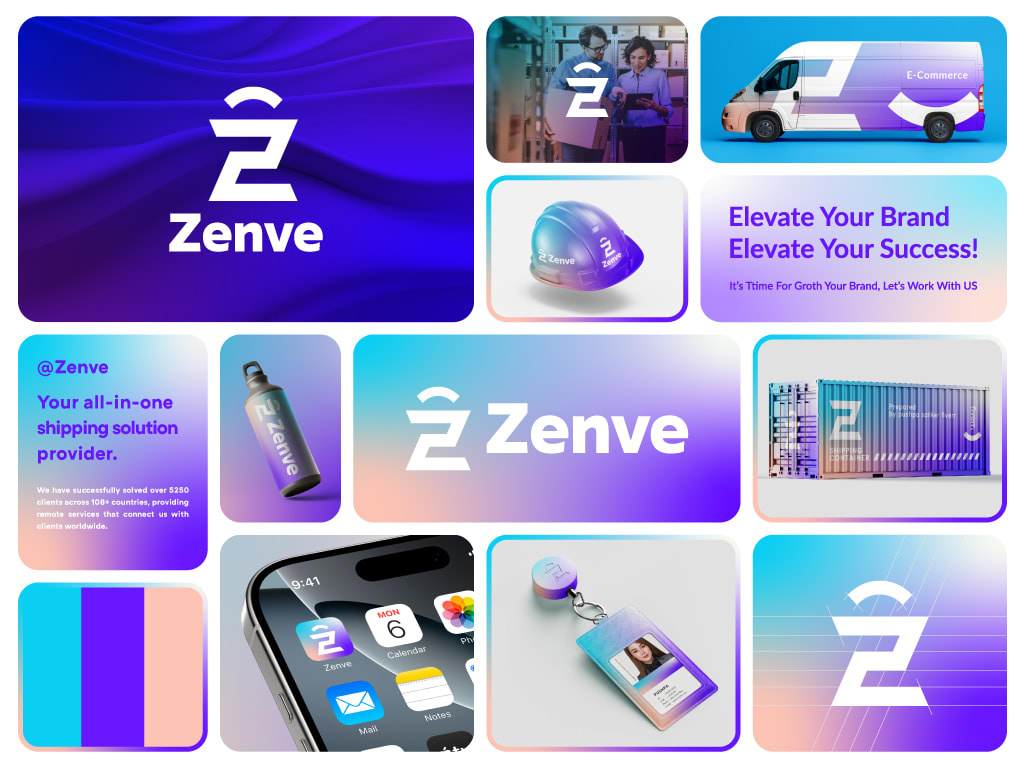 Zenve E-commerce Logo animation branding design ecommerce flat logo flat logo design graphic design illustration logo logodesign minimalist logo need needlogo vector