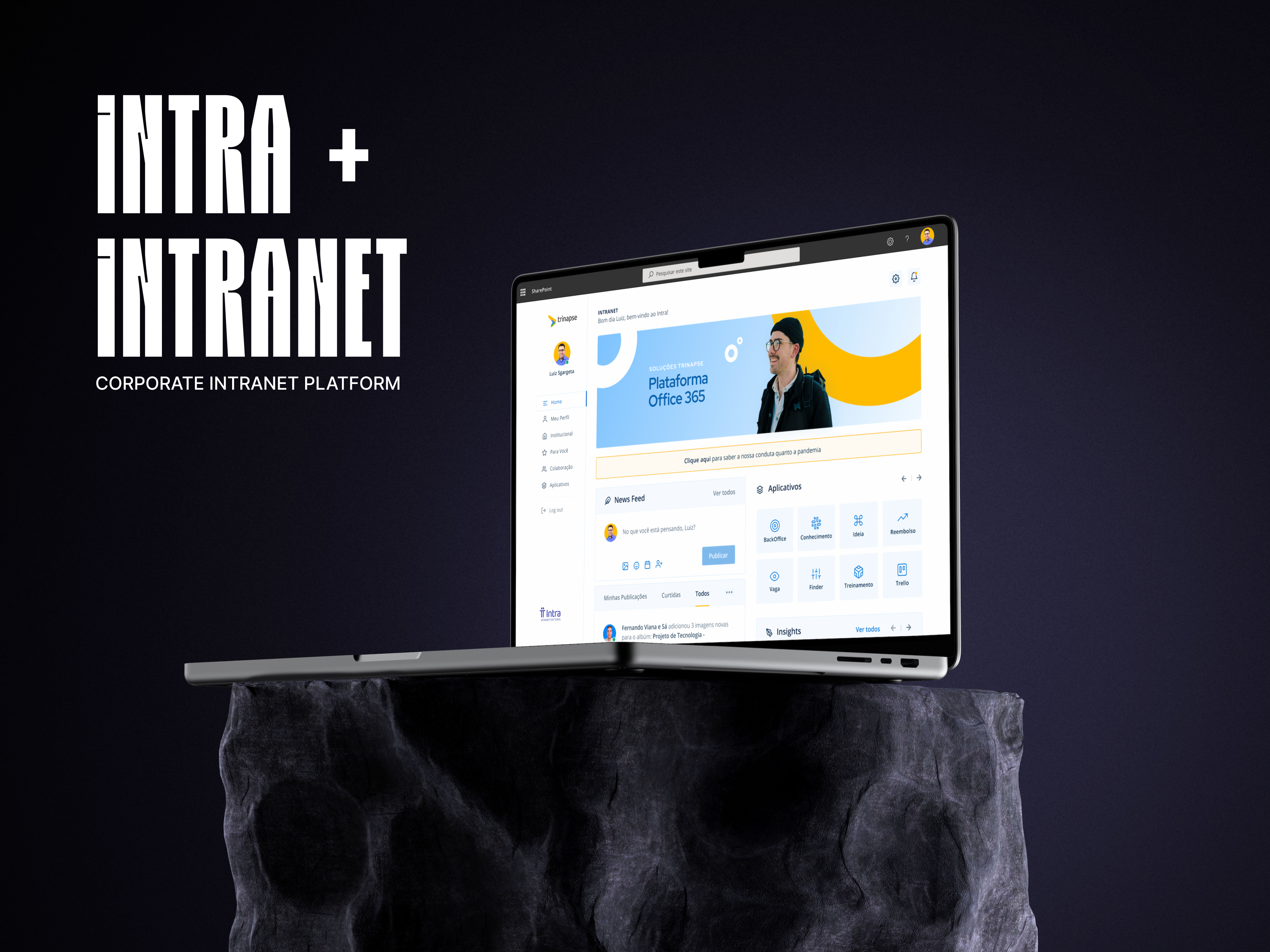 Intra Corporate Intranet Platform corporate dashboard intranet ui visual design