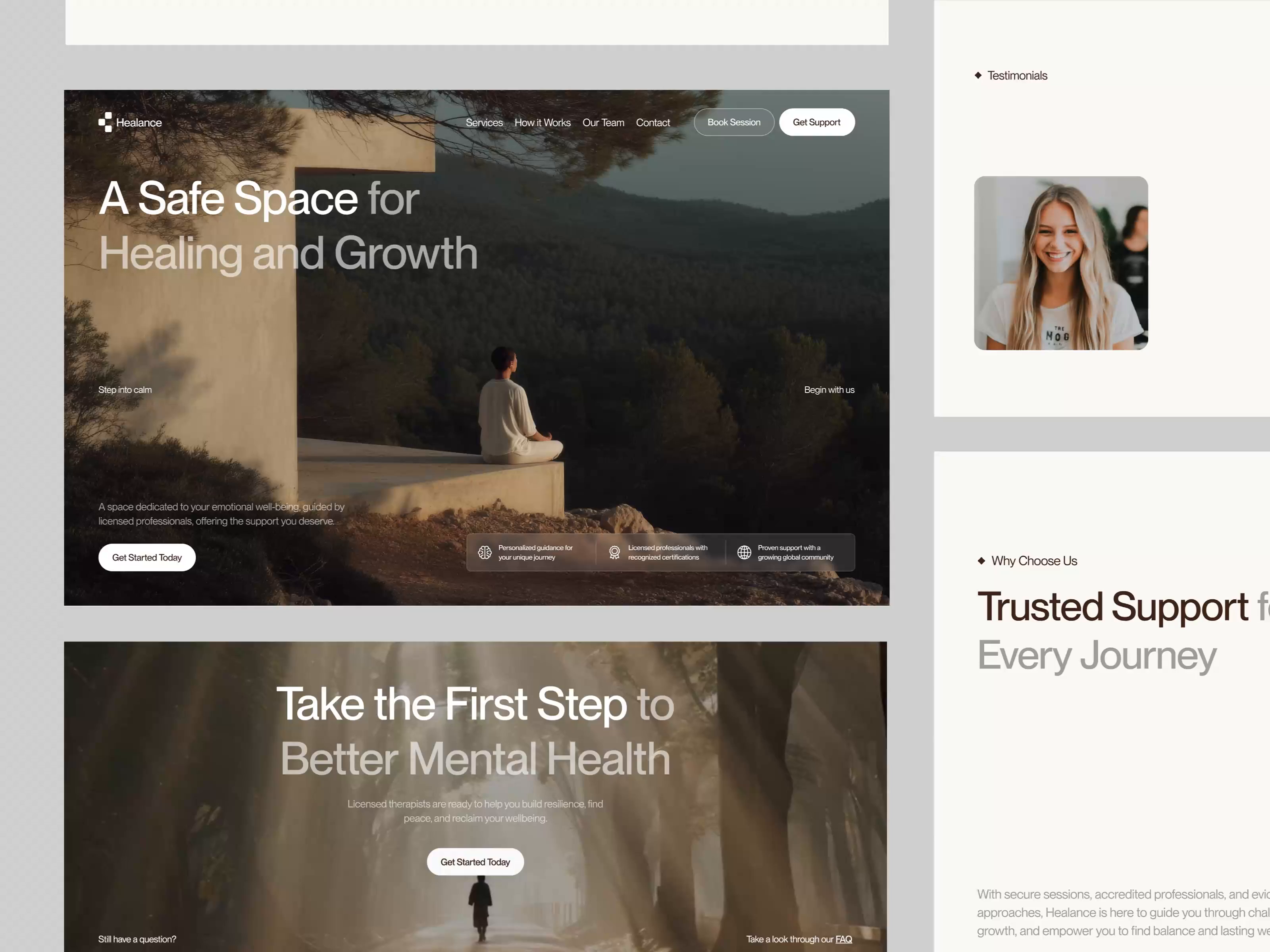 Healance - Mental Health Platform Website Animation