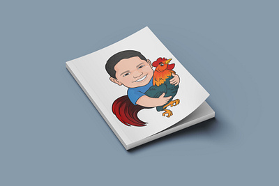 The Cartoon Farmer Boy with Chicken 2d 3d 4k animation art art work artist branding cartoon character design design graphic design hd illustration logo motion graphics nft ui