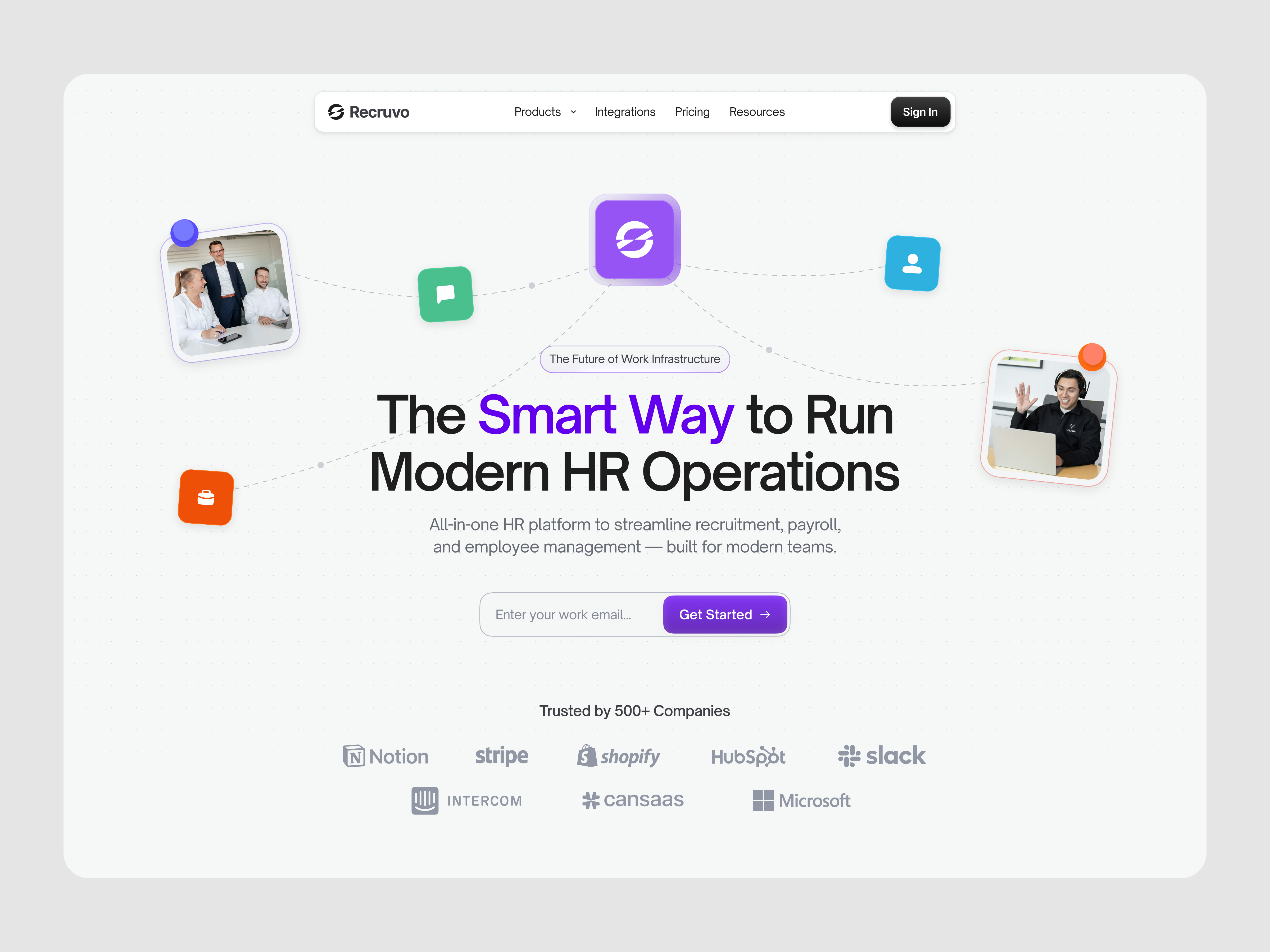 HR Landing Page