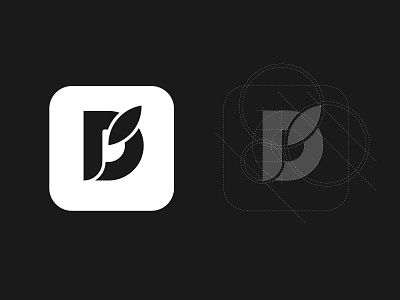 DewApples Logo - Letter Mark branding casestudy d dewapples grid letter d letter mark logo logo idea logo inspiration mark minimal minimalist