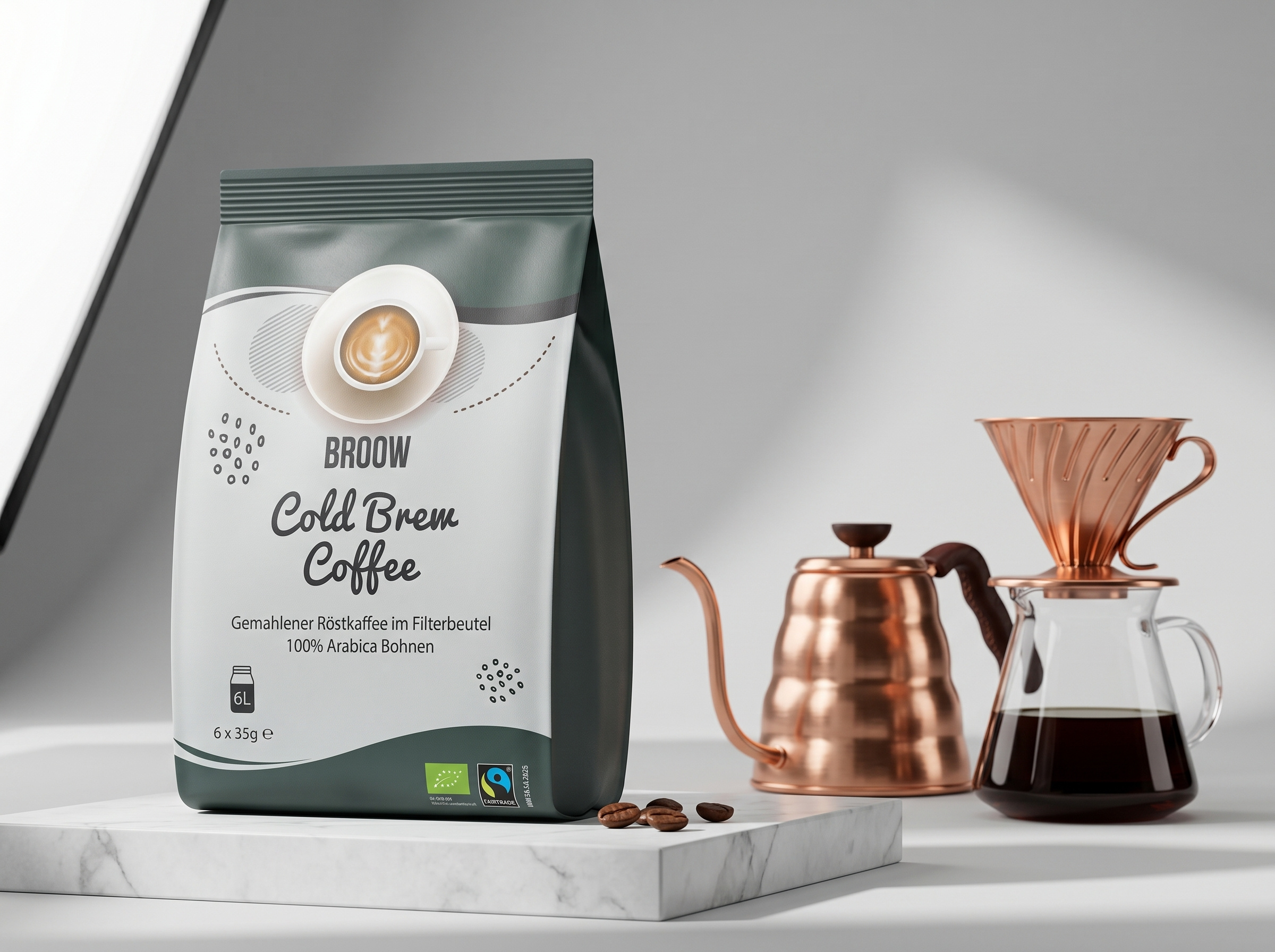 ROOW Cold Brew Coffee Packaging Design 3d mockup amazon packaging branding branding design coffee bag design coffee branding coffee packaging coffee pouch cold brew packaging food packaging graphic design label design minimalist packaging modern packaging package design packaging design packaging mockup pouch design premium packaging product packaging
