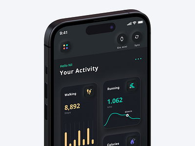 Activity Tracker App activity app branding design figma figmadesign illustration logo splash screen tracker app ui ux vector