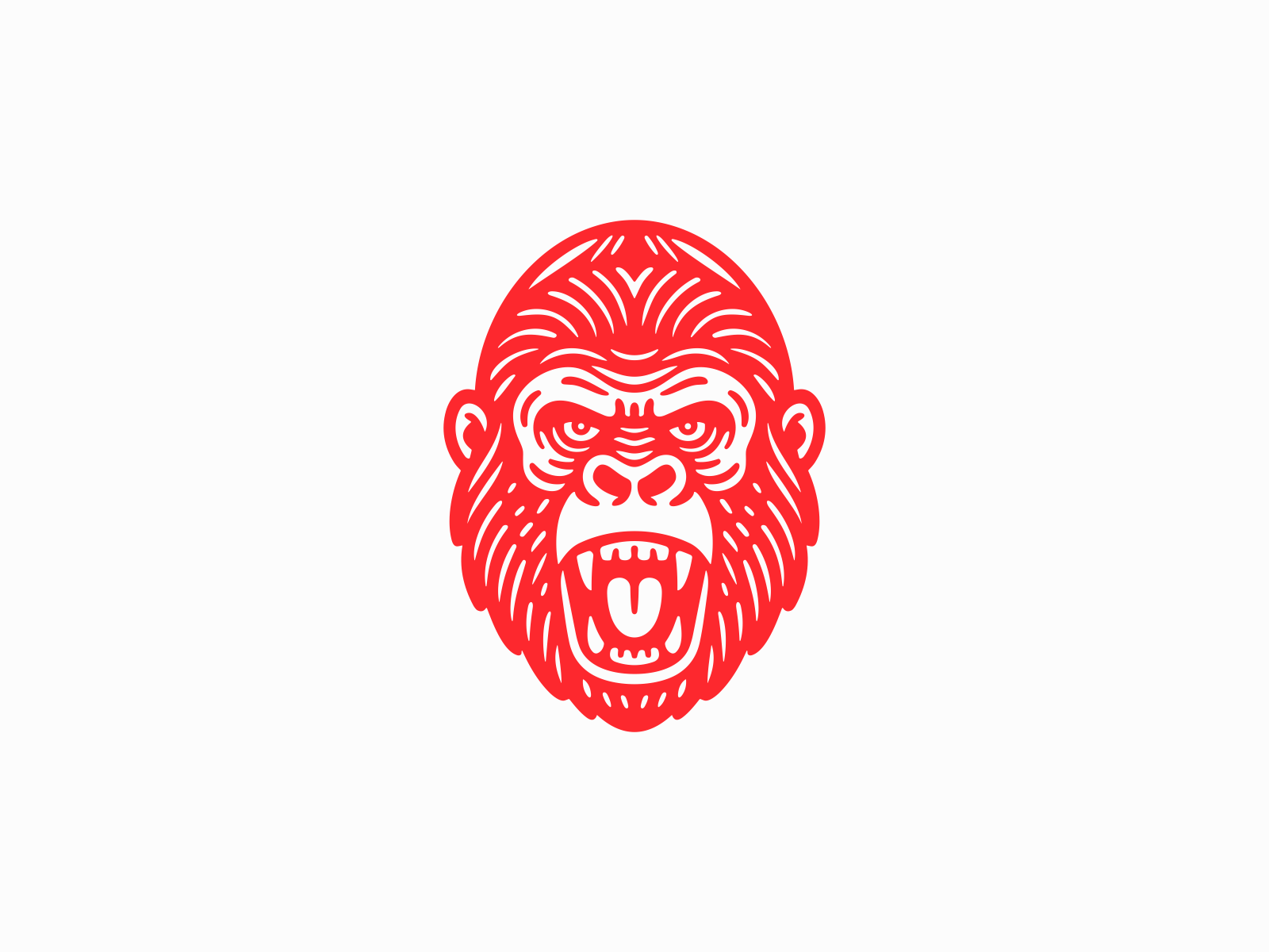 Bold Gorilla Head Logo