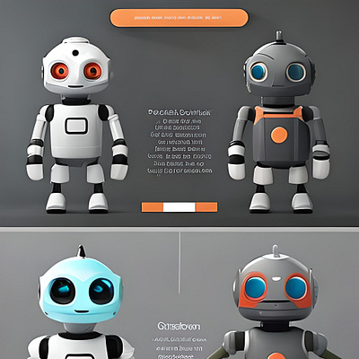 Robot ChatBot 3d animation branding graphic design logo motion graphics ui