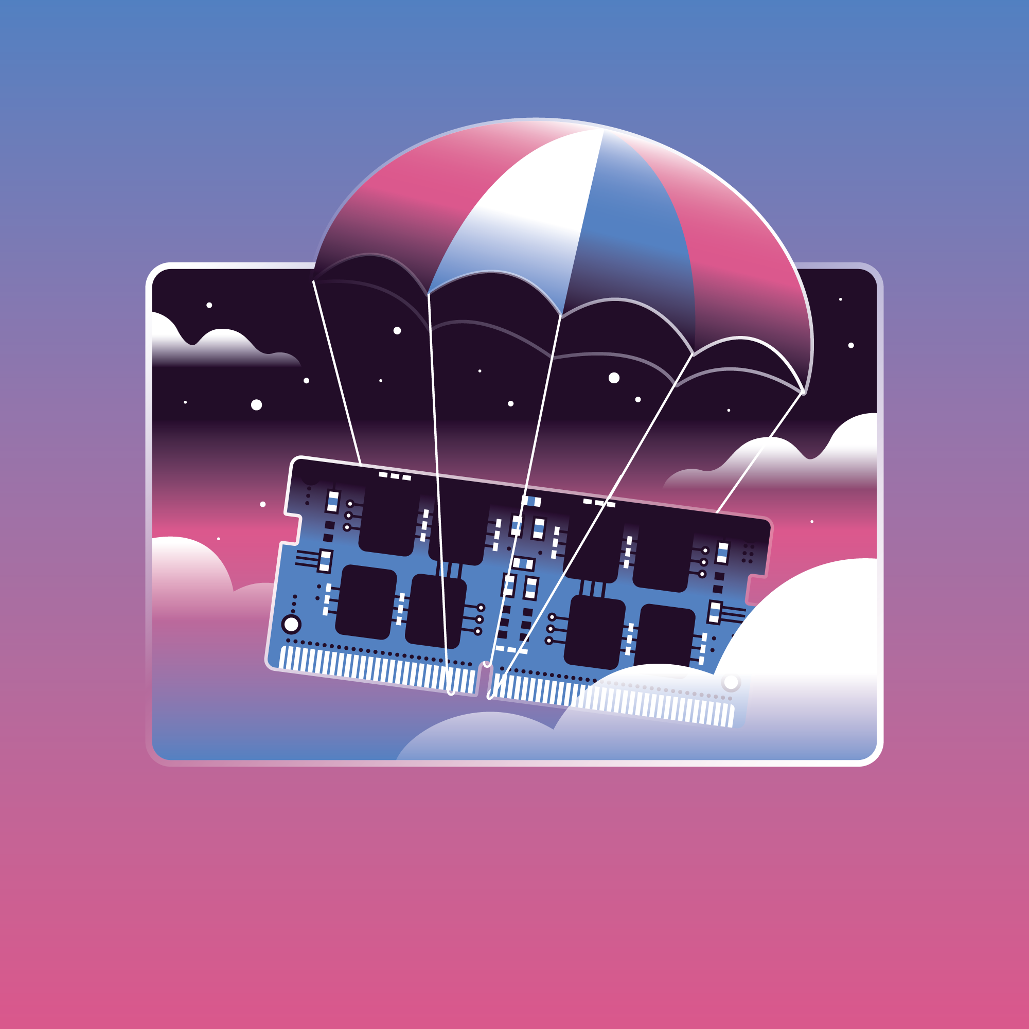 How much do you really need? (Which? Tech) clouds illustration parachute ram sky tech