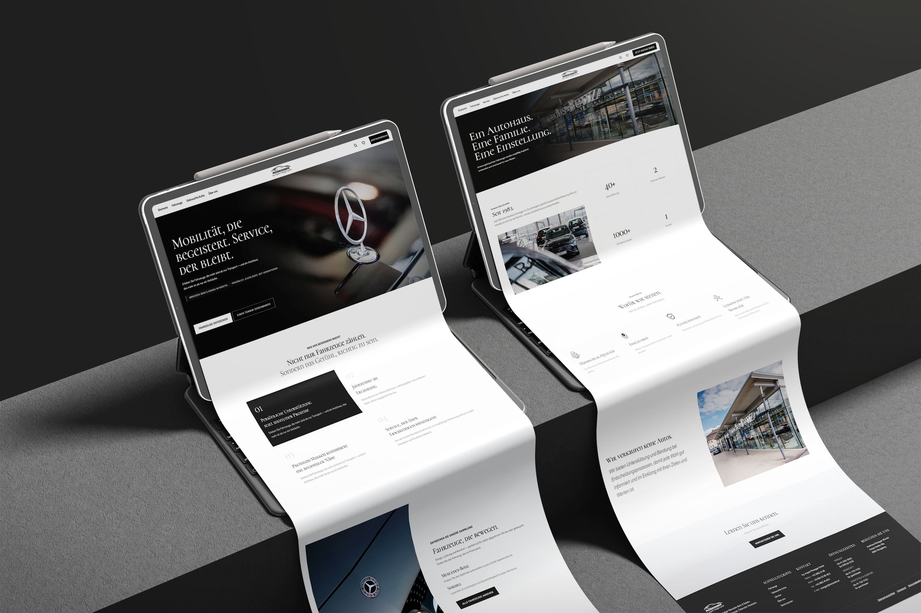 Luxury Automotive Website UI UX Design