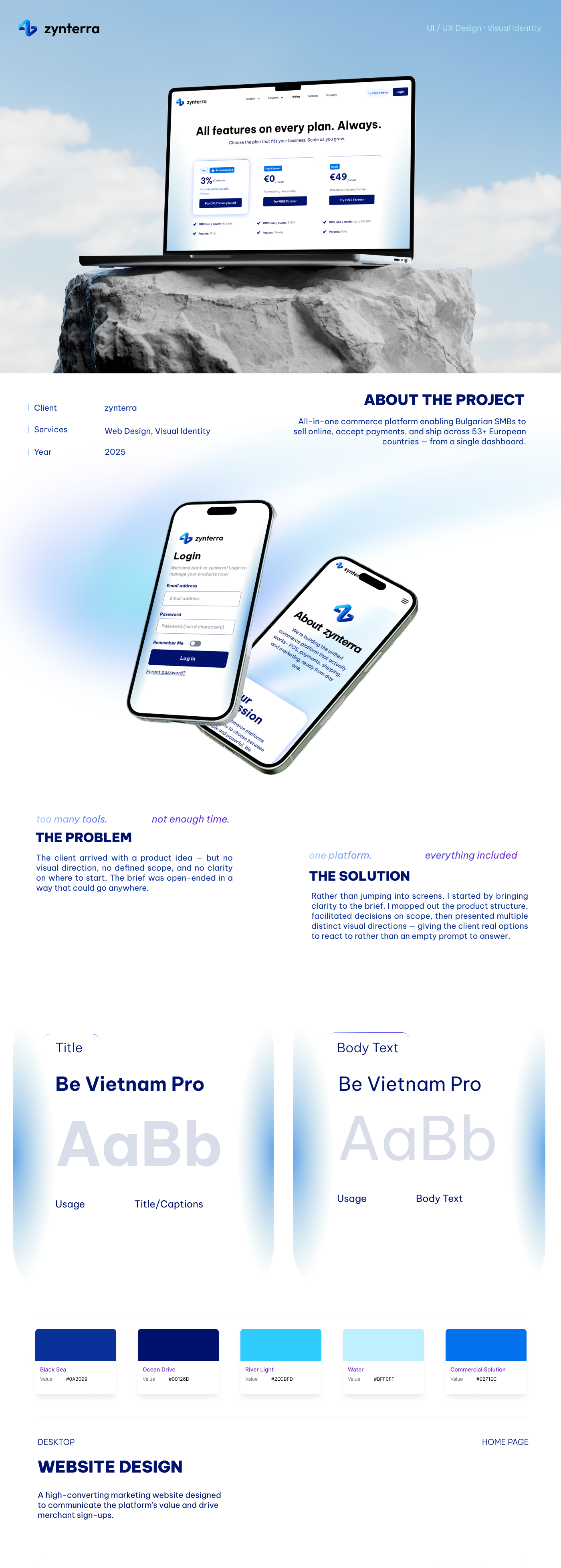 UI/UX Design for an All-in-One Commerce Platform branding design graphic design ui uiux ux visual identity web design