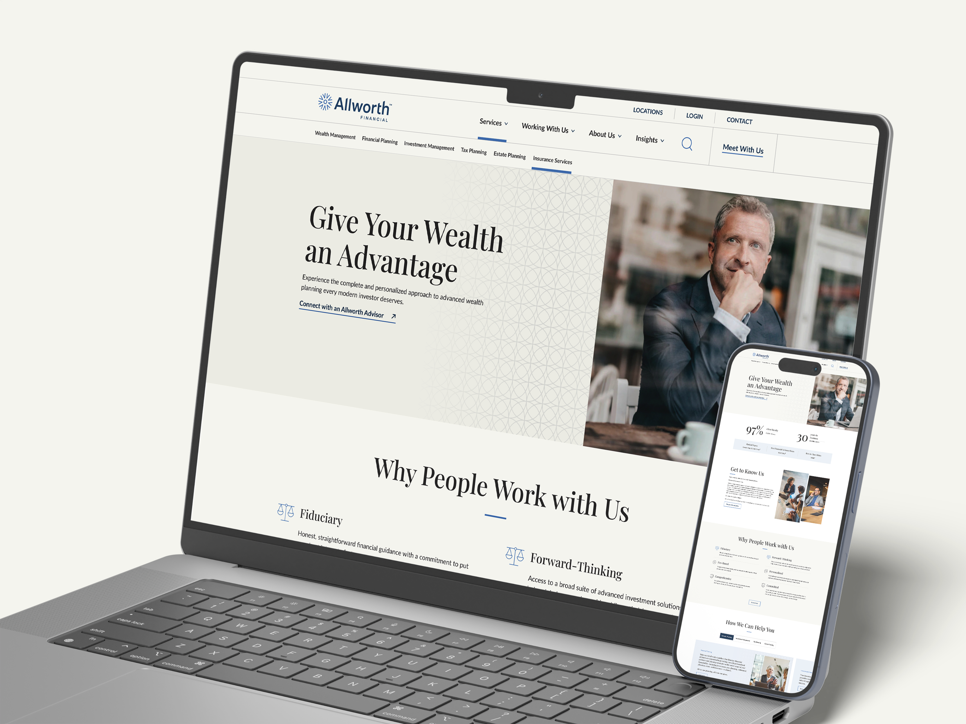 Financial Advisory Website UI UX Design