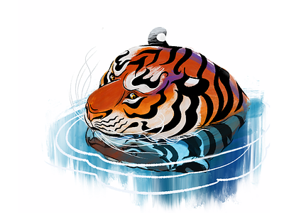 Tiger calendar 2022. July 2022 animal calendar illustration rastr tiger tiger year