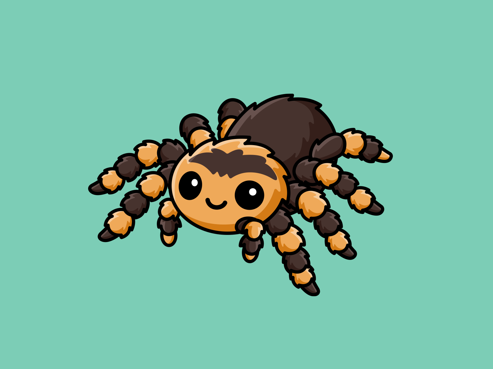 Cute Tarantula Illustration