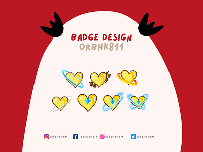 Badge Design (orbhk811) badge design emote illustration vector