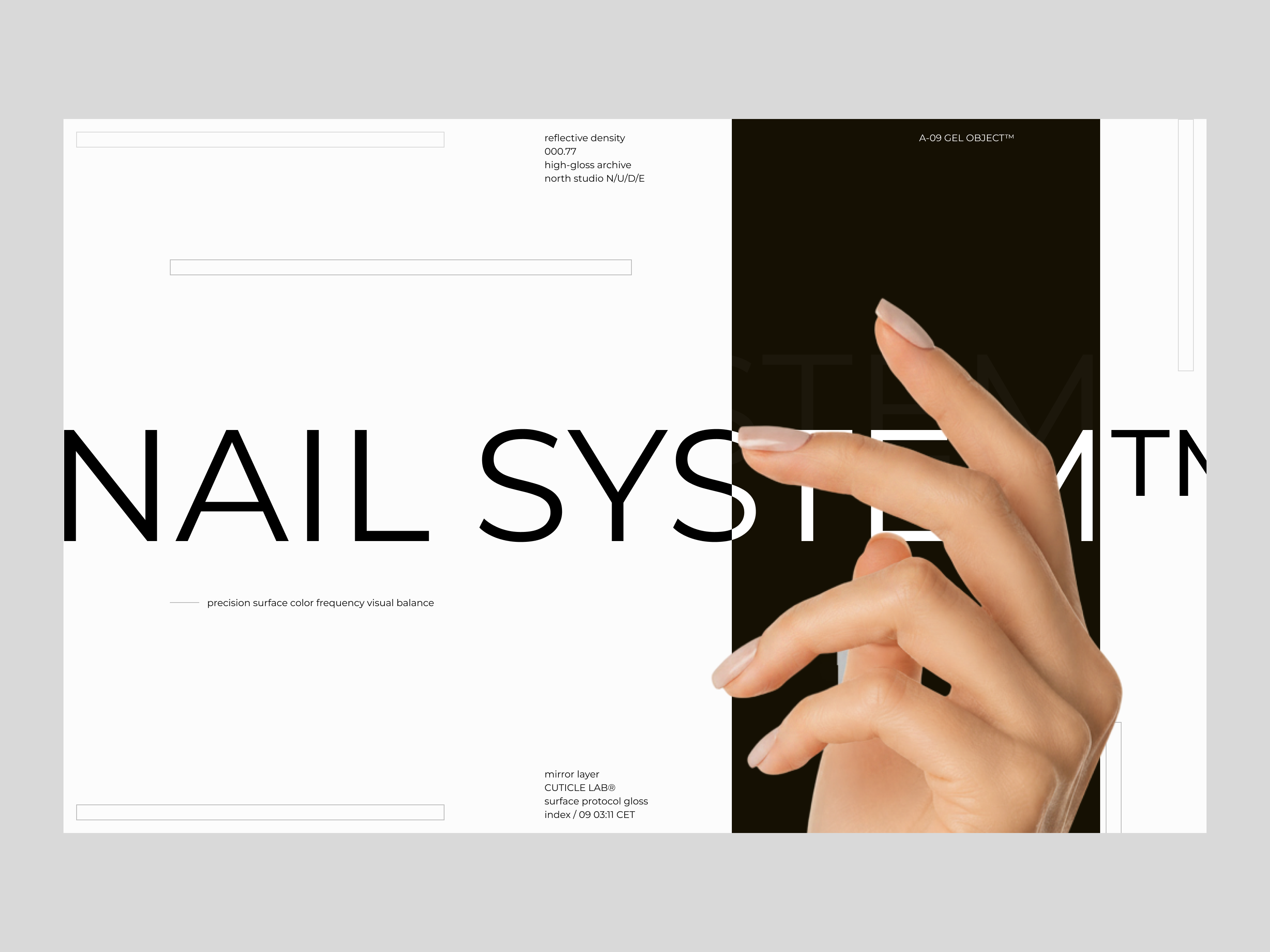Typography Study aestetic branding clean contrast creative design experience graphic design grid layout minimalism nail sans serif style type typographic ui user web web design
