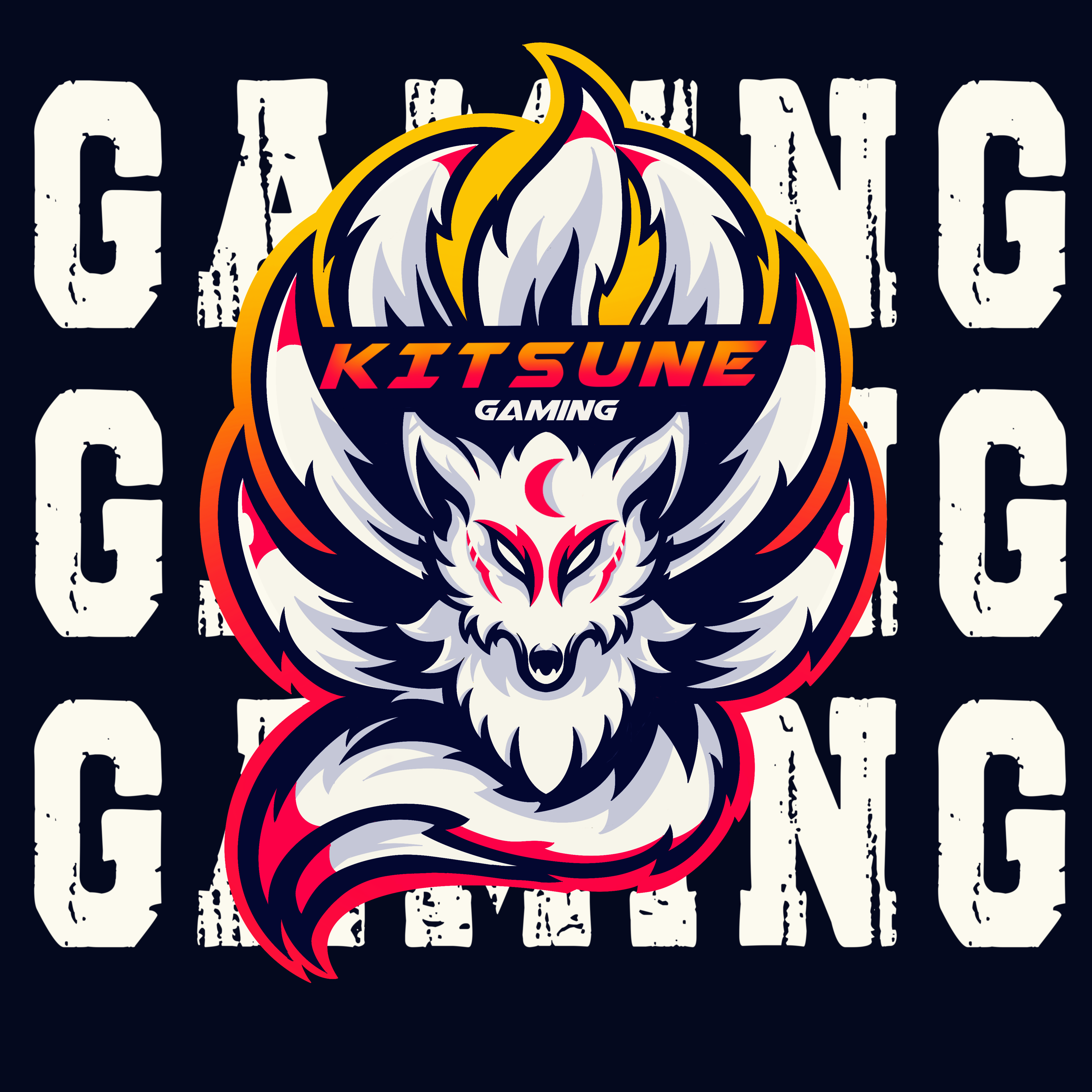 KITSUNE GAMING animation character design gaming icon illus illustration kitsune logo mascot mascotlogo ui