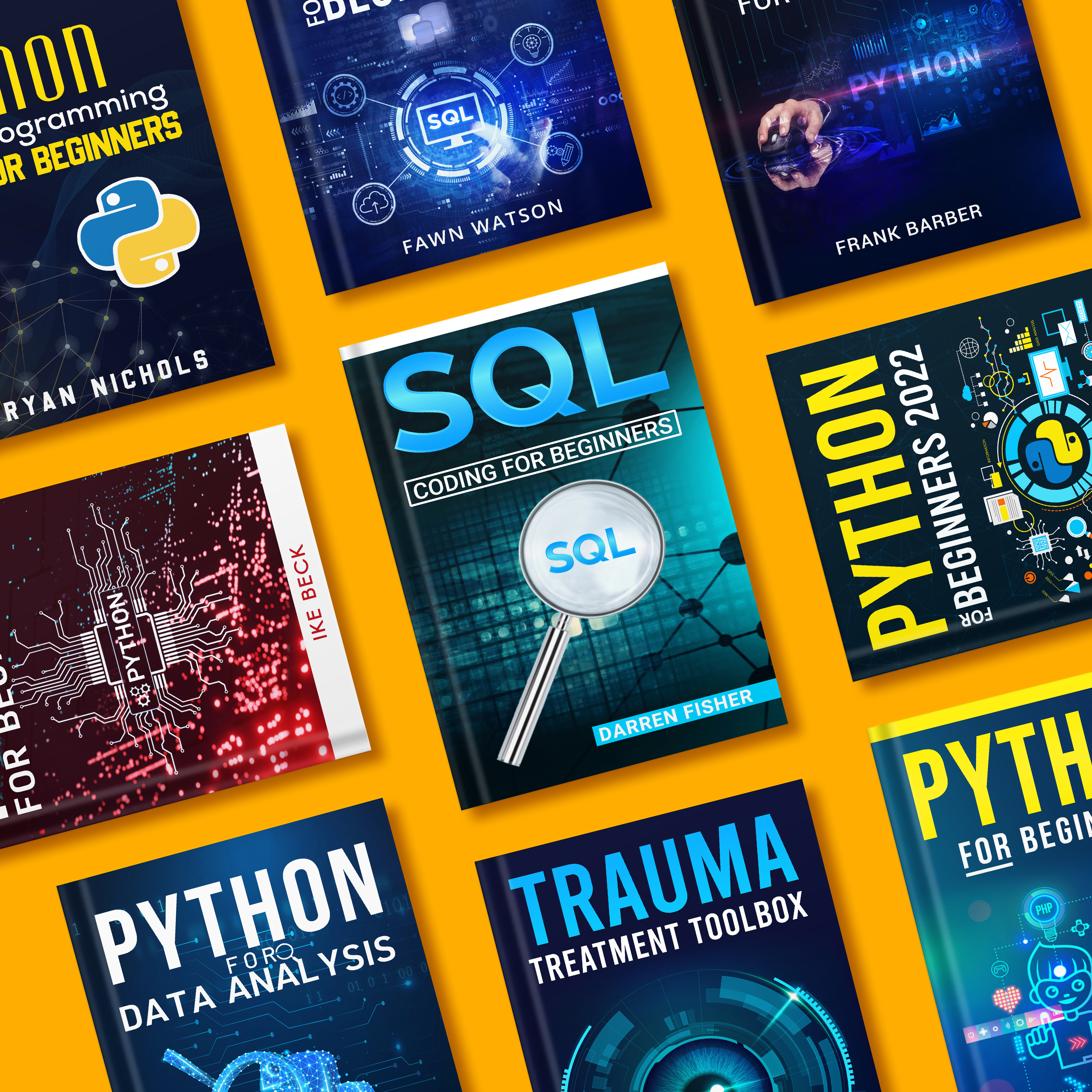 Professional Programming & Tech Book Cover Collection authorbranding bookcoverdesign bookformate bookmarketing bookwriting boookdesign coverdesign graphicdesign nextcreatix publishingdesign selfpublishing typog typography