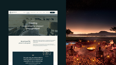 A beautiful website for eco-friendly travel brand
