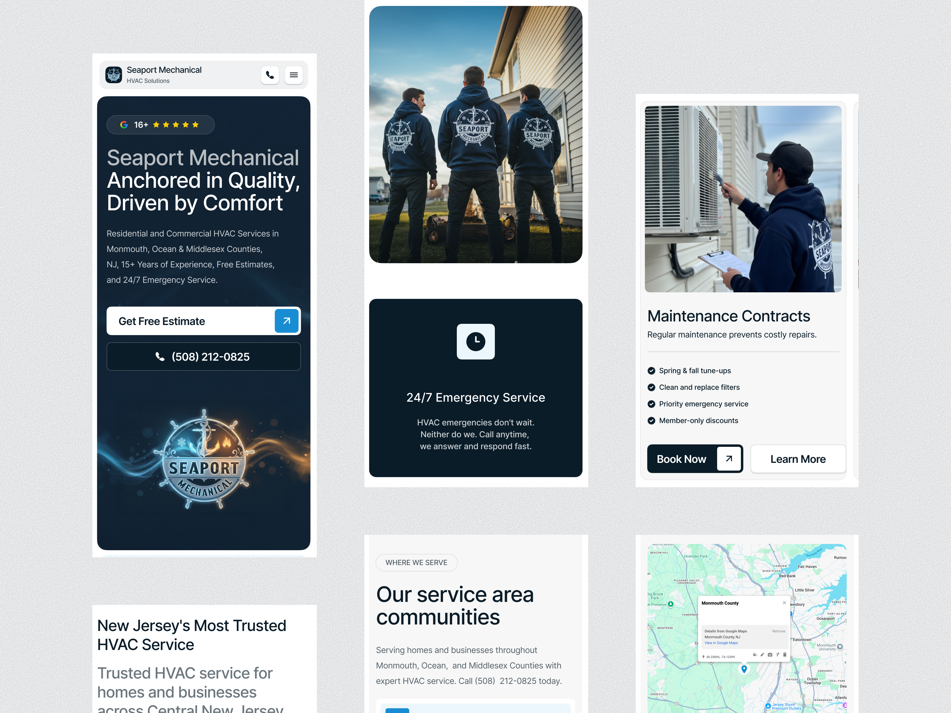 HVAC Website Mobile Responsive Design ac repair contractor design homeservices hvacwebsite interface landing page local business local service website mobiledesign mobilefirst plumbing website repair responsive website service service business ui web design website design wingly