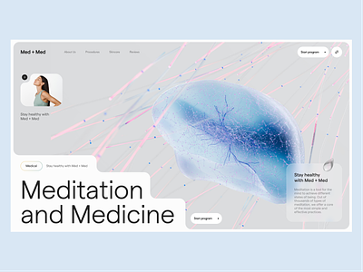 Meditation and medicine website health lifestyle healthcare hospital med tech medical meditation meditation app medtech app mindfulness online meditation wellness