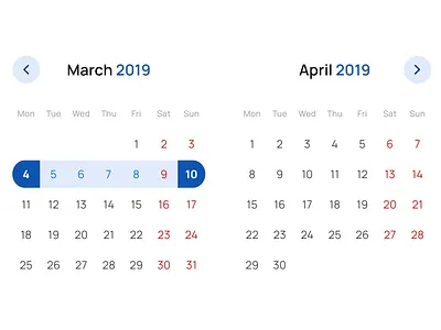 Angular UI kit for enterprise web apps. Designed in Figma app calendar components datepicker design figma material range templates ui ui kit