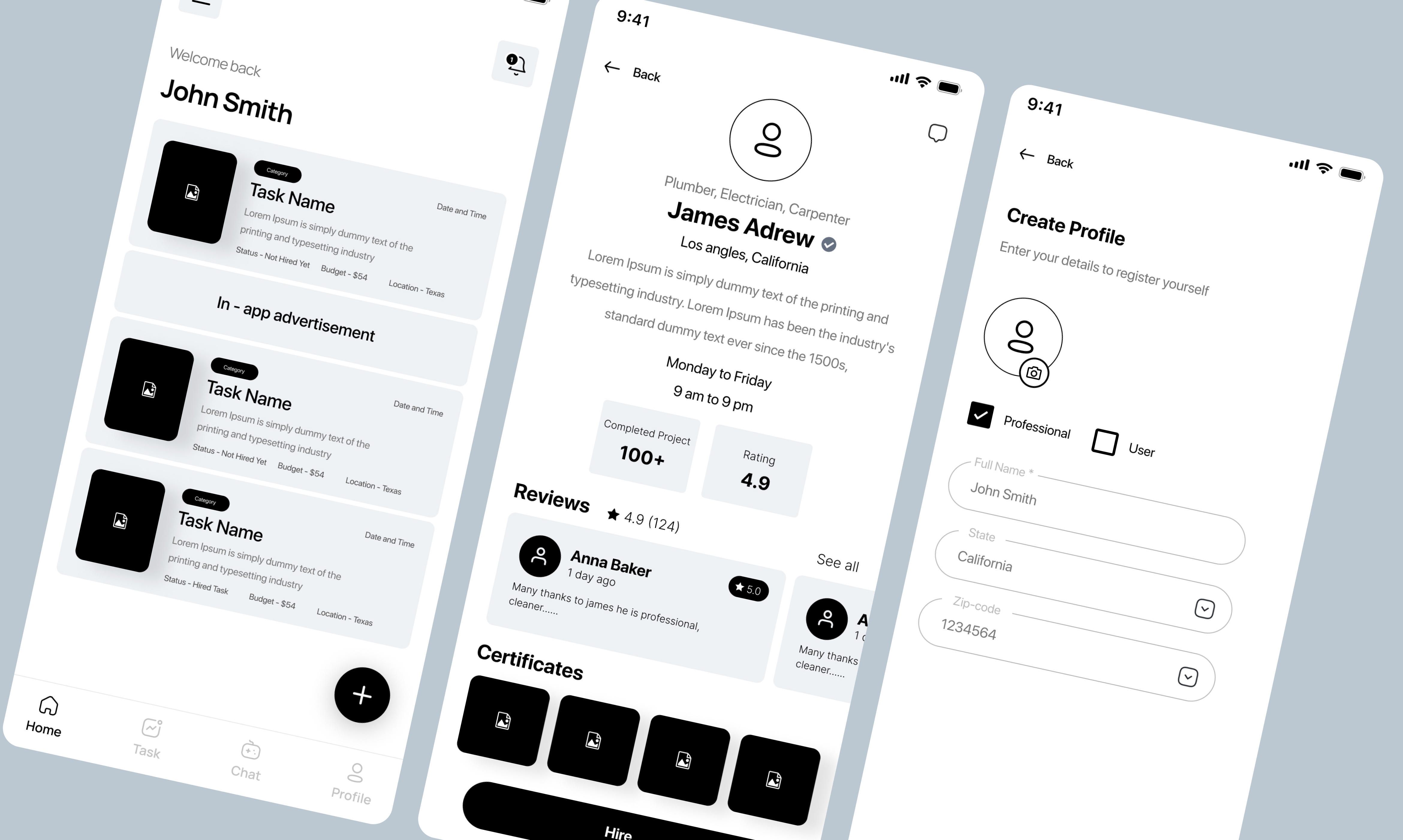 Wireframes Strcuture grayscale ui ux wireframes