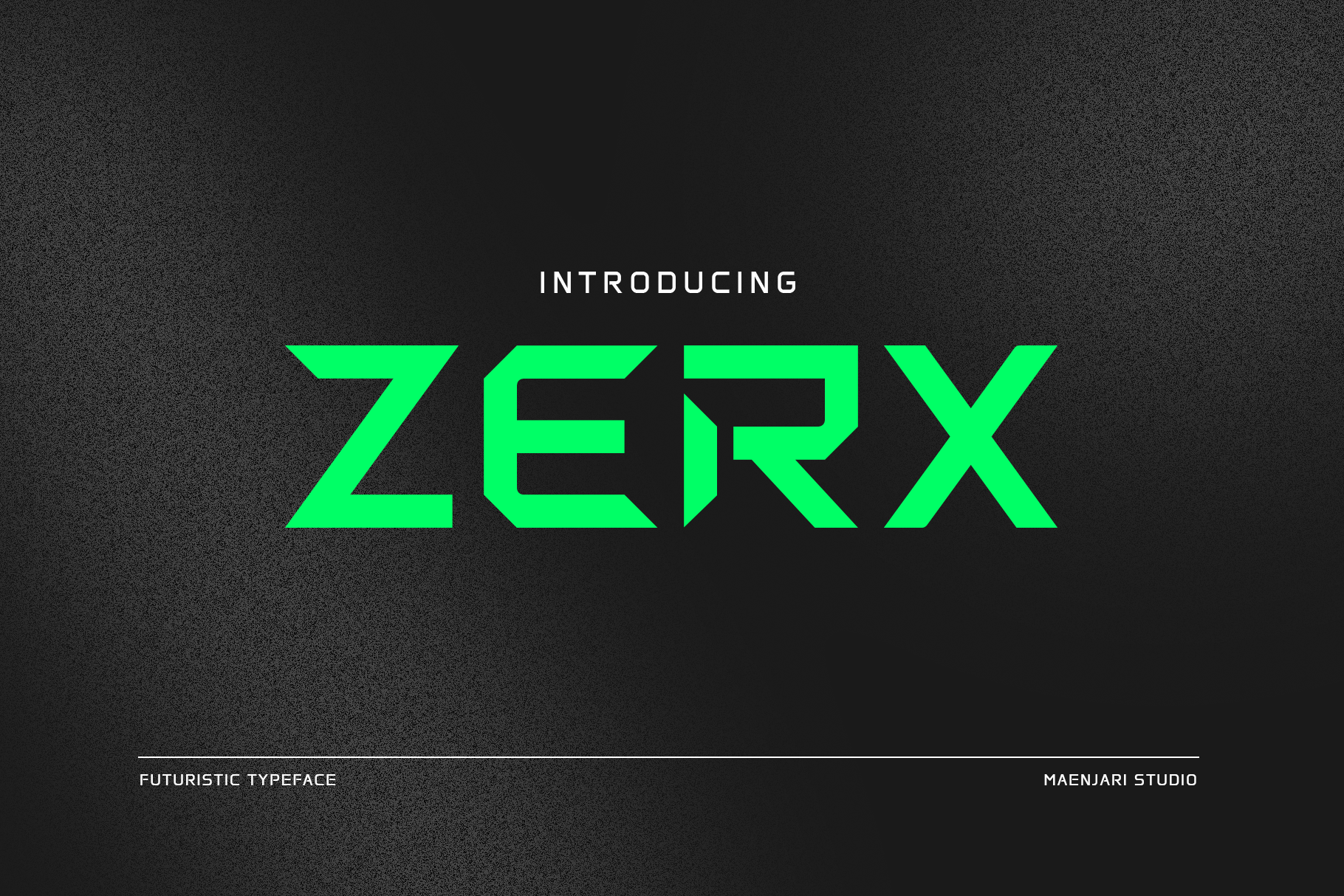 ZERX - Futuristic Typeface abstract font branding font cyber font cyberpunk font display font esports font futuristic font gaming font geometric font headline font logo font maenjari std minimal font modern font sci fi font space font techno font technology font