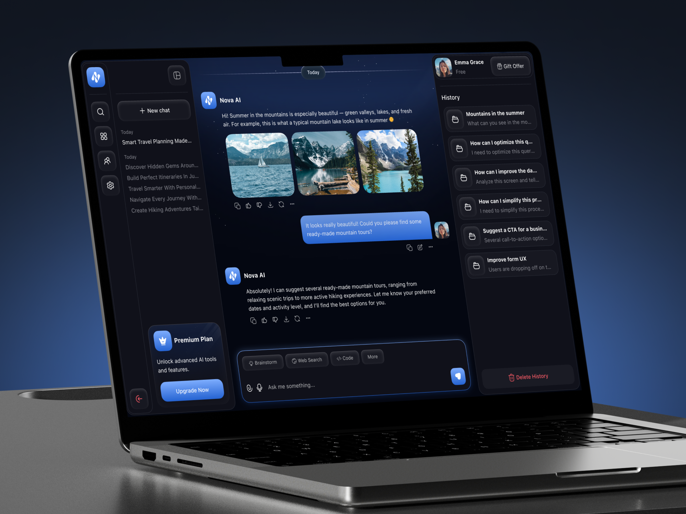 AI Customer Support Chatbot UI for SaaS Website ai assistant ai chatbot b2b saas chat ui chatbot ui customer support responsive web design saas dashboard saas website ui design ui ux design web app web design web ui