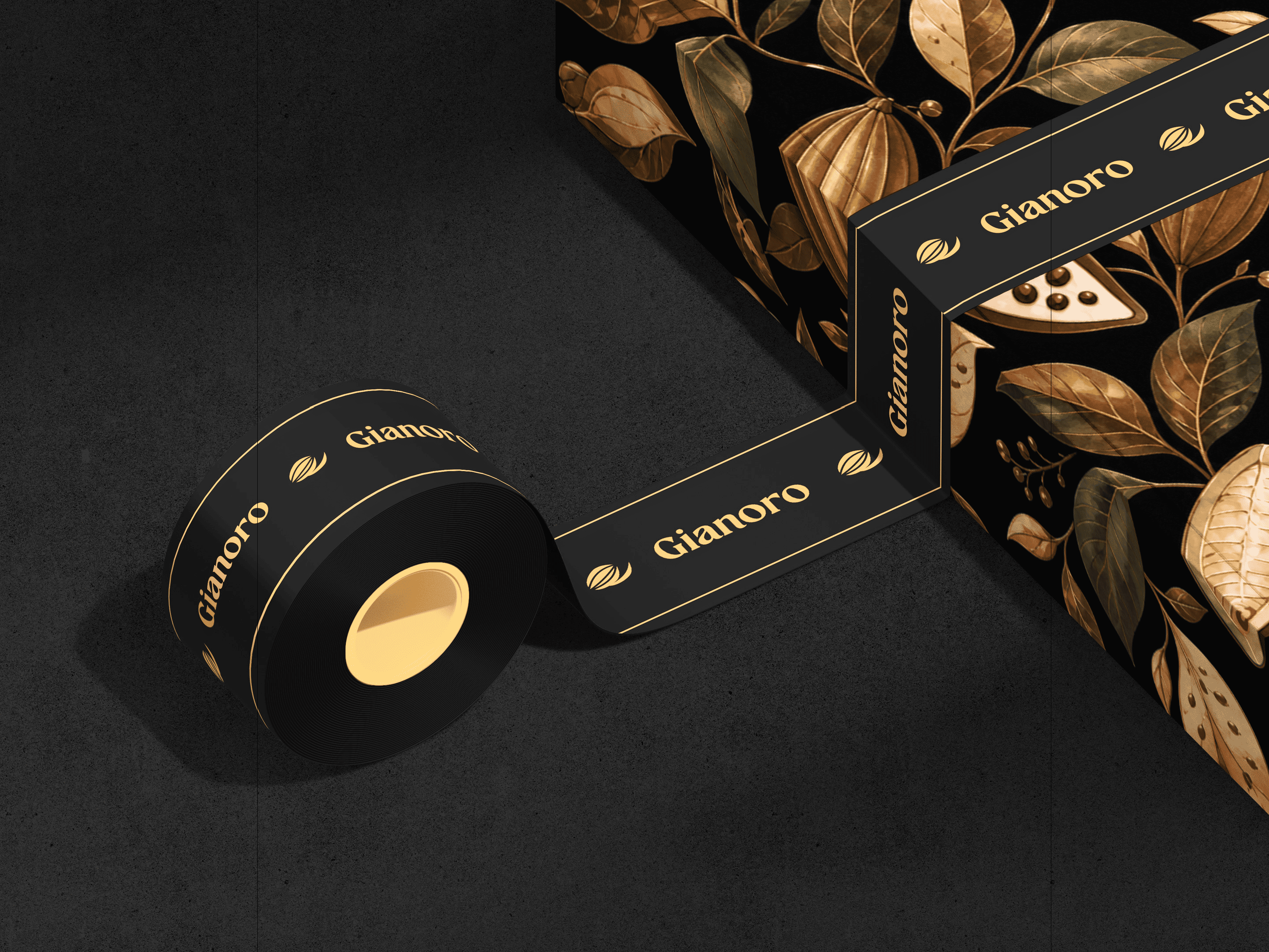 GIANORO CHOCOLAT -- Branding | Mockups brand brand identity brand strategy branding brochure chocolat design dessert food gianoro gold graphic design identity illustration logo luxury pos typography ui visual identity